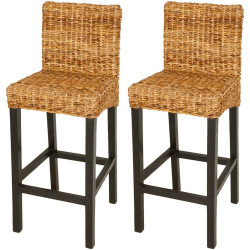 Cadeiras de bar 2 pcs abacá