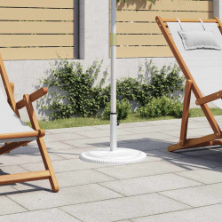 Base para guarda-sol ferro fundido 45x45x30 cm branco