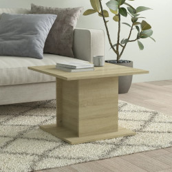 Mesa de centro 55,5x55,5x40cm derivados madeira carvalho sonoma