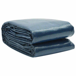 Película p/ piscina PE solar flutuante 250 cm preto e azul