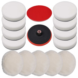 14 Pcs conjunto de discos de polir 180 mm