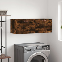 Armário parede 100x36,5x35 cm derivados madeira carvalho fumado