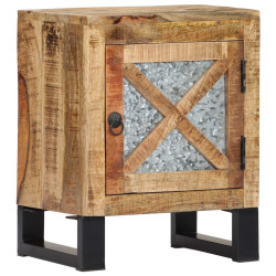 Mesa de cabeceira 40x30x50 cm madeira de mangueira maciça