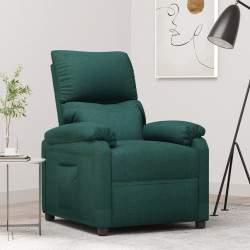Poltrona reclinável tecido verde-escuro