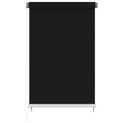 Estore de rolo para exterior 185 (l) x 230 (a) cm preto