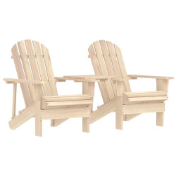 Cadeiras jardim adirondack + mesa centro madeira abeto maciça
