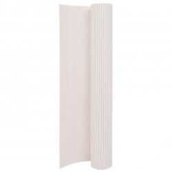 Cerca de jardim dupla face 90x400 cm branco