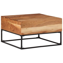 Mesa de centro 68x68x41 cm madeira de acácia maciça