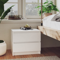 Mesa de cabeceira 50x39x43,5 cm derivados de madeira branco