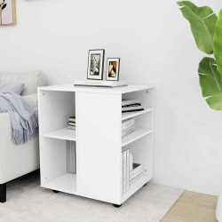 Móvel com rodas 60x53x72 cm derivados de madeira branco