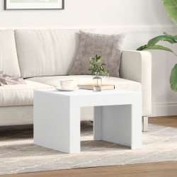 Mesa de centro 50x50x35 cm derivados madeira branco