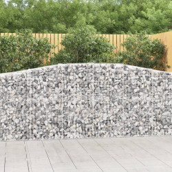 Cesto gabião arqueado 400x50x100/120 cm ferro galvanizado