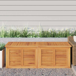 Caixa de arrumação para jardim com saco 150x50x55cm teca maciça