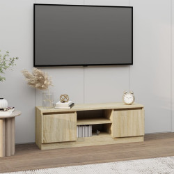 Móvel de TV com porta 102x30x36 cm carvalho sonoma