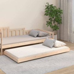 Cama sem colchão 90x190 cm madeira de pinho maciça
