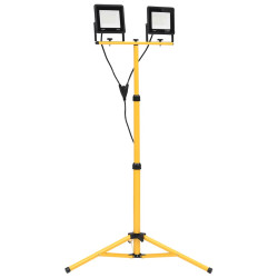 Projetor c/ iluminação LED e tripé 2x50 w branco frio