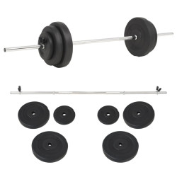 Conjunto com barra 30 kg