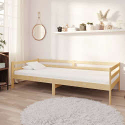 Sofá-cama pinho maciço 90x200 cm