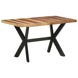 Mesa jantar 140x70x75 cm madeira maciça c/ acabamento a mel
