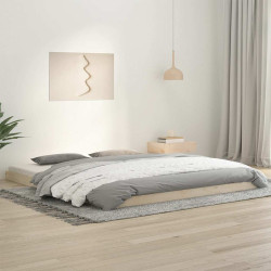 Estrutura de cama super king size 180x200 cm pinho maciço