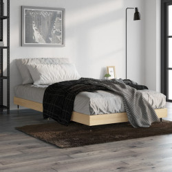 Estrutura cama s/ colchão derivados de madeira carvalho sonoma