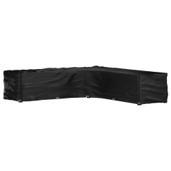 Capa em forma de l p/ mobília de jardim 20 ilhós 300x300x70 cm