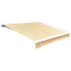 Tecido de substituição para toldo laranja e branco 350x250 cm poliéster