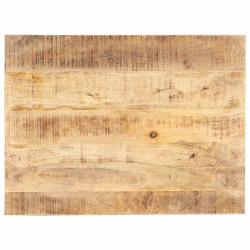 Tampo de mesa madeira de mangueira maciça 15-16 mm 90x70 cm