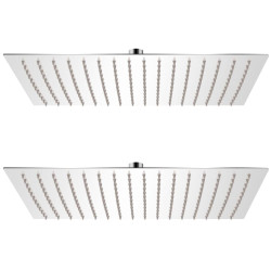 Cabeça de chuveiro 2 pcs aço inoxidável 30x40 cm