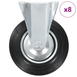 8 Pcs rodas fixas 200 mm