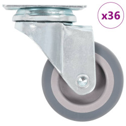 36 Pcs rodas giratórias 50 mm