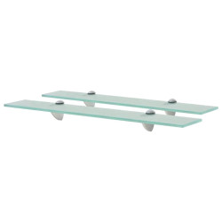 Prateleiras flutuantes 2 pcs vidro 60x10 cm 8 mm