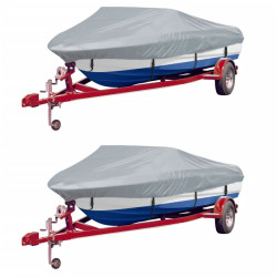 Cobertura para barcos 2 pcs 427-488x173 cm (cxl) cinzento