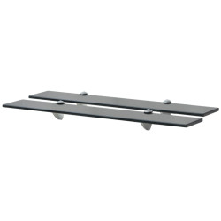 Prateleiras flutuantes 2 pcs vidro 70x10 cm 8 mm