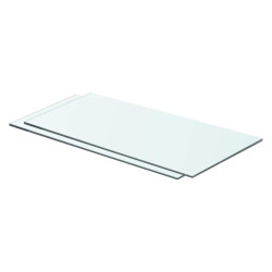 Prateleiras 2 pcs 60x25 cm vidro transparente