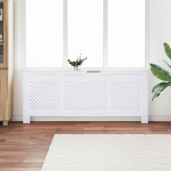 Cobertura de radiador MDF 205 cm branco