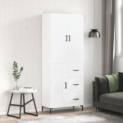 Armário alto 69,5x34x180 cm derivados de madeira branco
