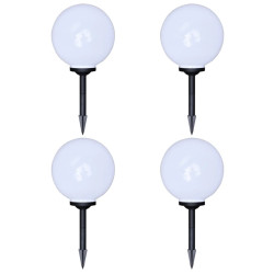 Candeeiros de exterior 4 pcs LED 30 cm com estacas de enterrar