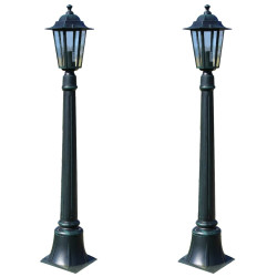Candeeiros de jardim preston 2 pcs 105 cm