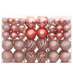 Enfeites de natal 100 pcs 3 / 4 / 6 cm rosa