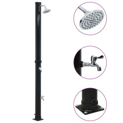 Chuveiro solar 220 cm 20 l preto