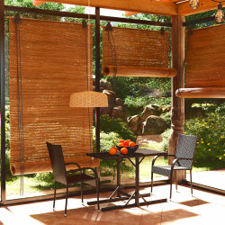 3 Pcs conjunto de jantar para jardim preto