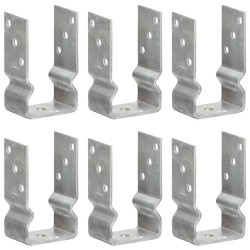 Âncoras de vedação 6 pcs 8x6x15 cm aço galvanizado prateado