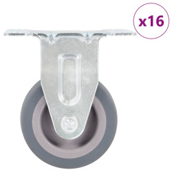 16 Pcs rodas fixas 50 mm
