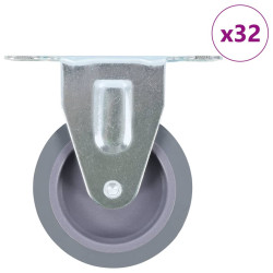 32 Pcs rodas fixas 75 mm