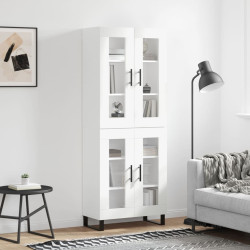 Armário alto 69,5x34x180 cm derivados de madeira branco