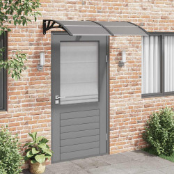 Toldo de porta 150x100 cm policarbonato preto