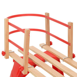 Encosto para trenó contraplacado vermelho