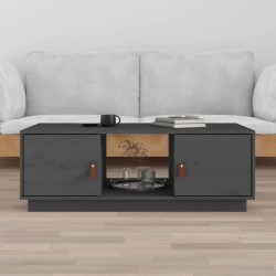 Mesa de centro 100x50x35 cm pinho maciço cinza