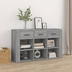 Aparador 100x30x59,5 cm derivados de madeira cinzento sonoma